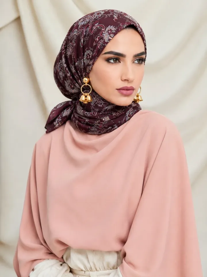 Carell Soft Eşarp Bordo