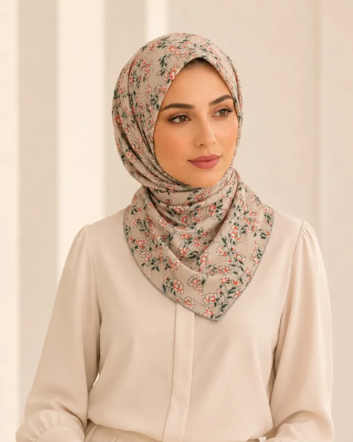 Carell Soft Eşarp Çiçekli