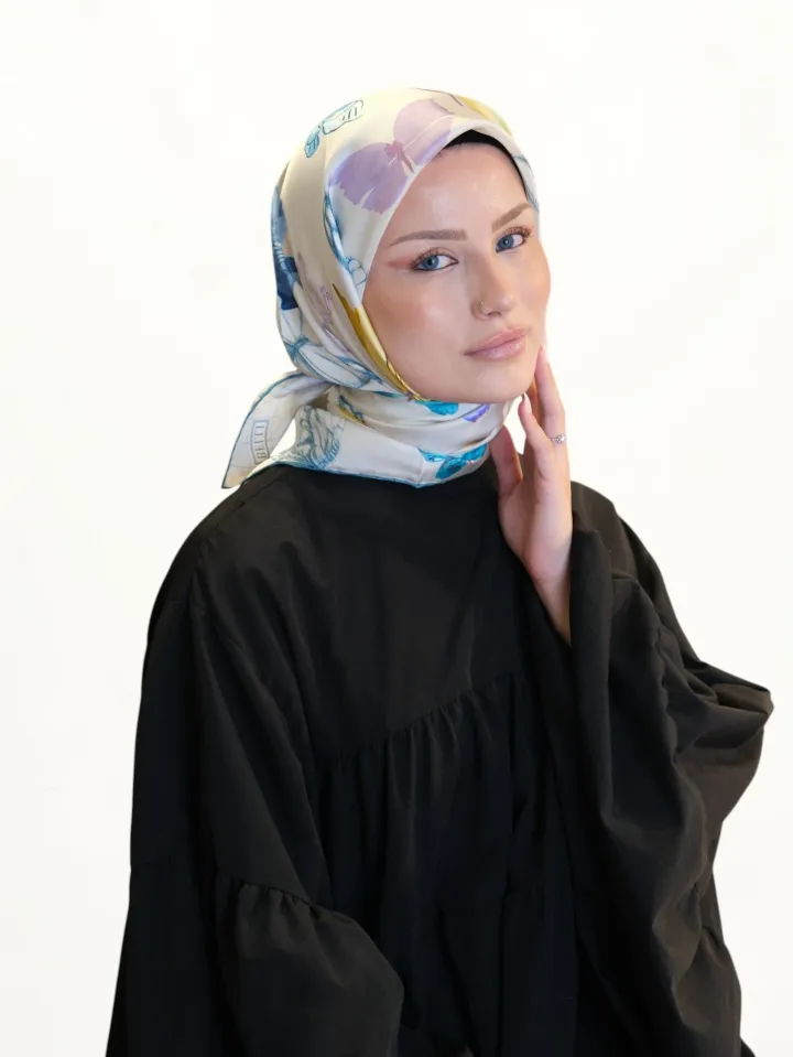 Belli Saf Twill İpek Eşarp 542175