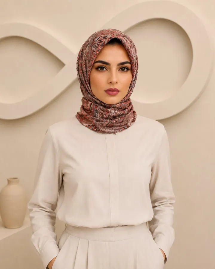 Carell Soft Eşarp Etnik Desen