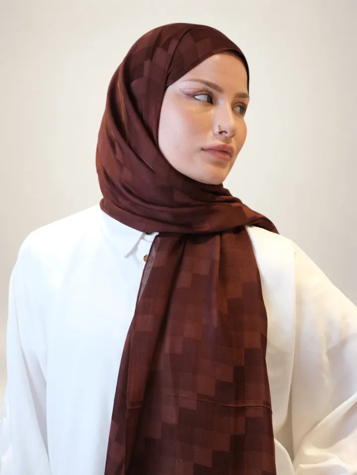 Fresh Scarfs Nori İpeksi Jakar Şal 413258