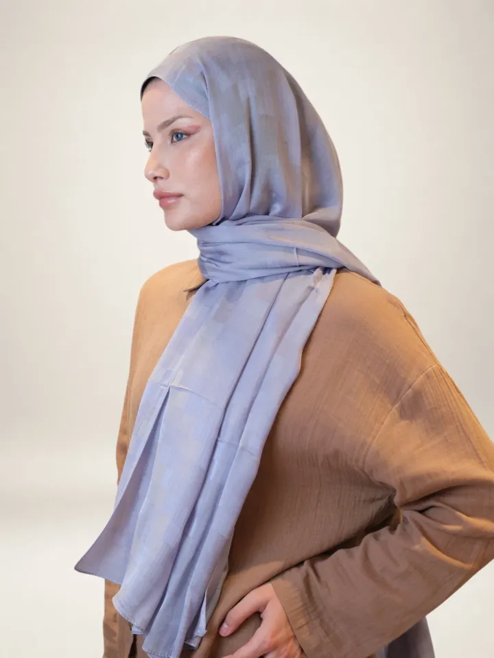Fresh Scarfs Nori İpeksi Jakar Şal Lavanta