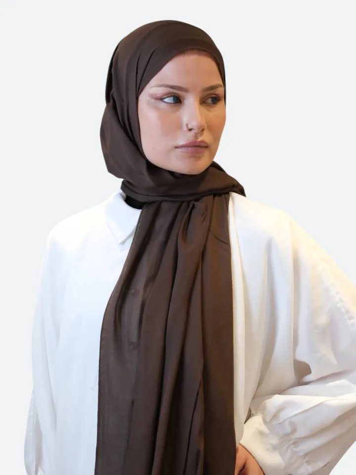 Fresh Scarfs Rami Viskon Şal Acı Kahve