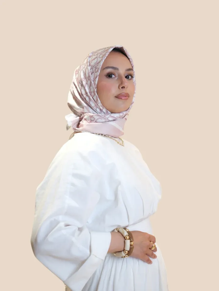 İthal İpek Twill Eşarp Pink