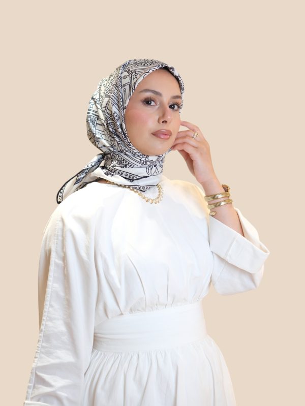 İthal A Kalite Twill İpek Eşarp black
