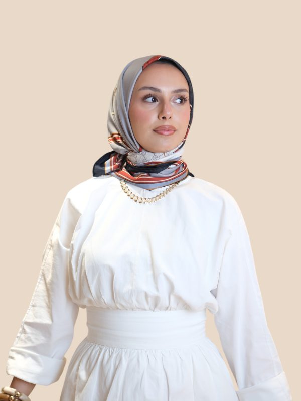 İthal İpek Twill Eşarp Gök Mavi