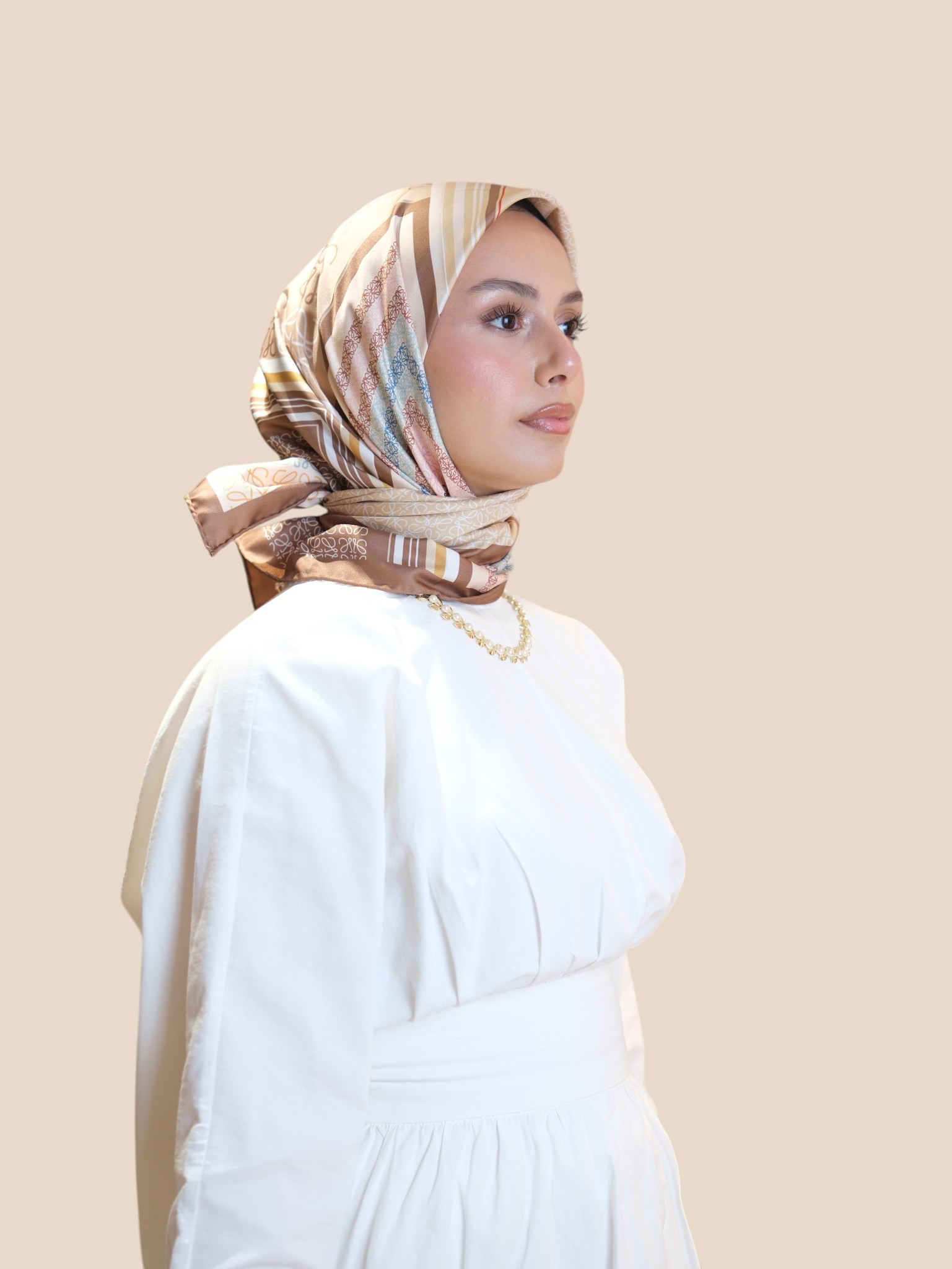 İthal İpek Twill Eşarp Lw - Görsel 3