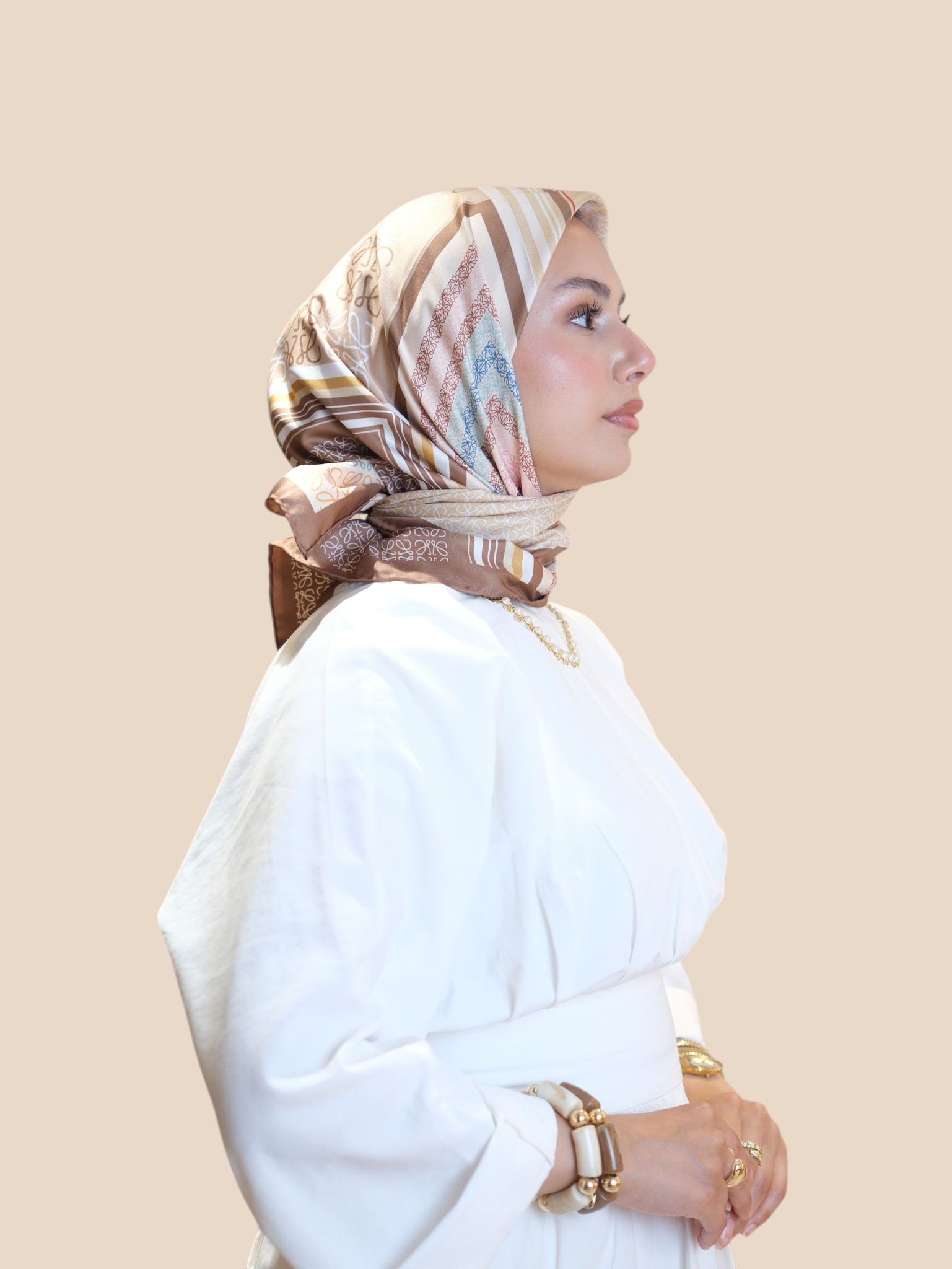 İthal İpek Twill Eşarp Lw - Görsel 4