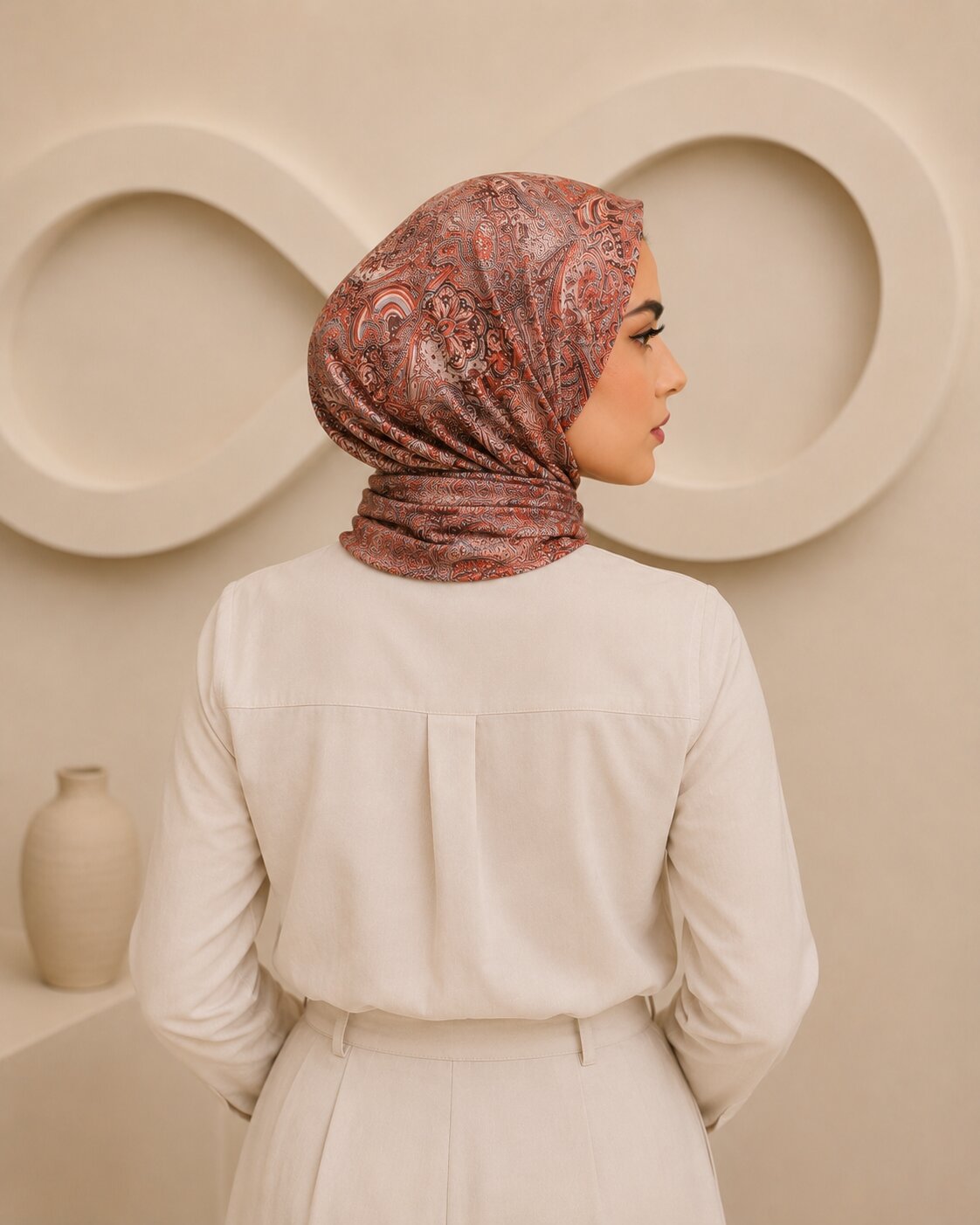 Carell Soft Eşarp Etnik Desen - Görsel 4