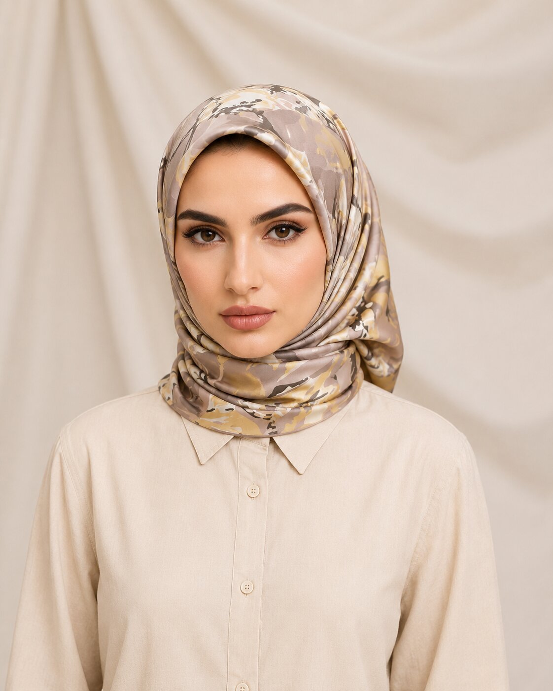 Carell Soft Eşarp Latte - Görsel 2