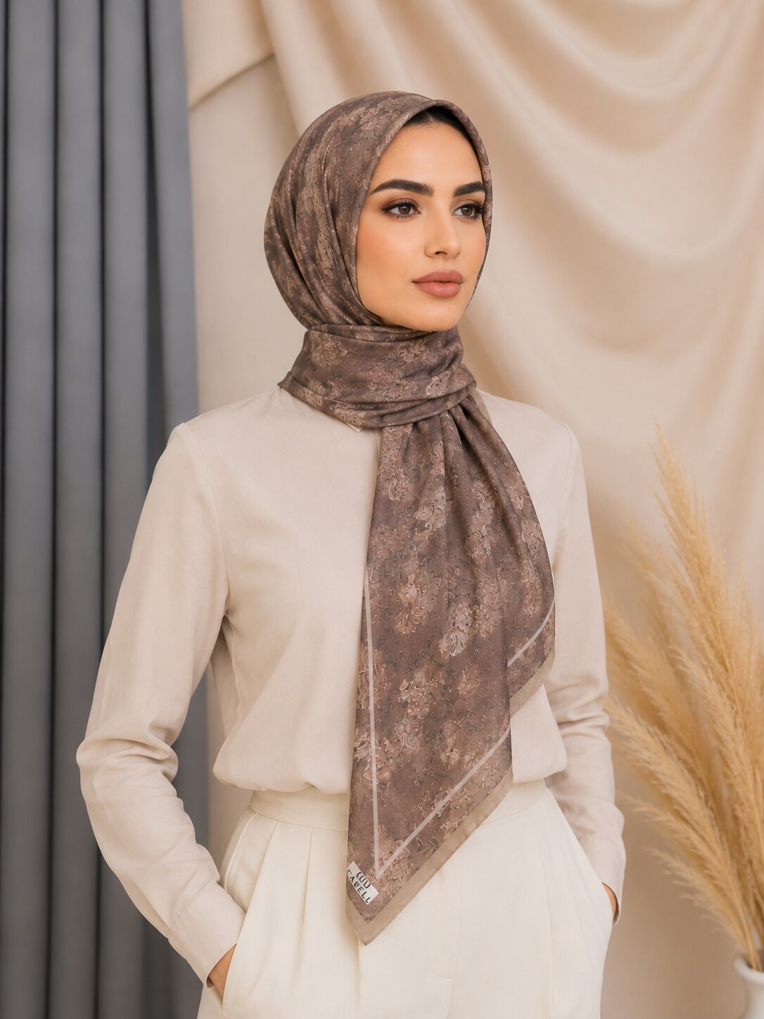 Carell Latte Soft Eşarp Latte Vz
