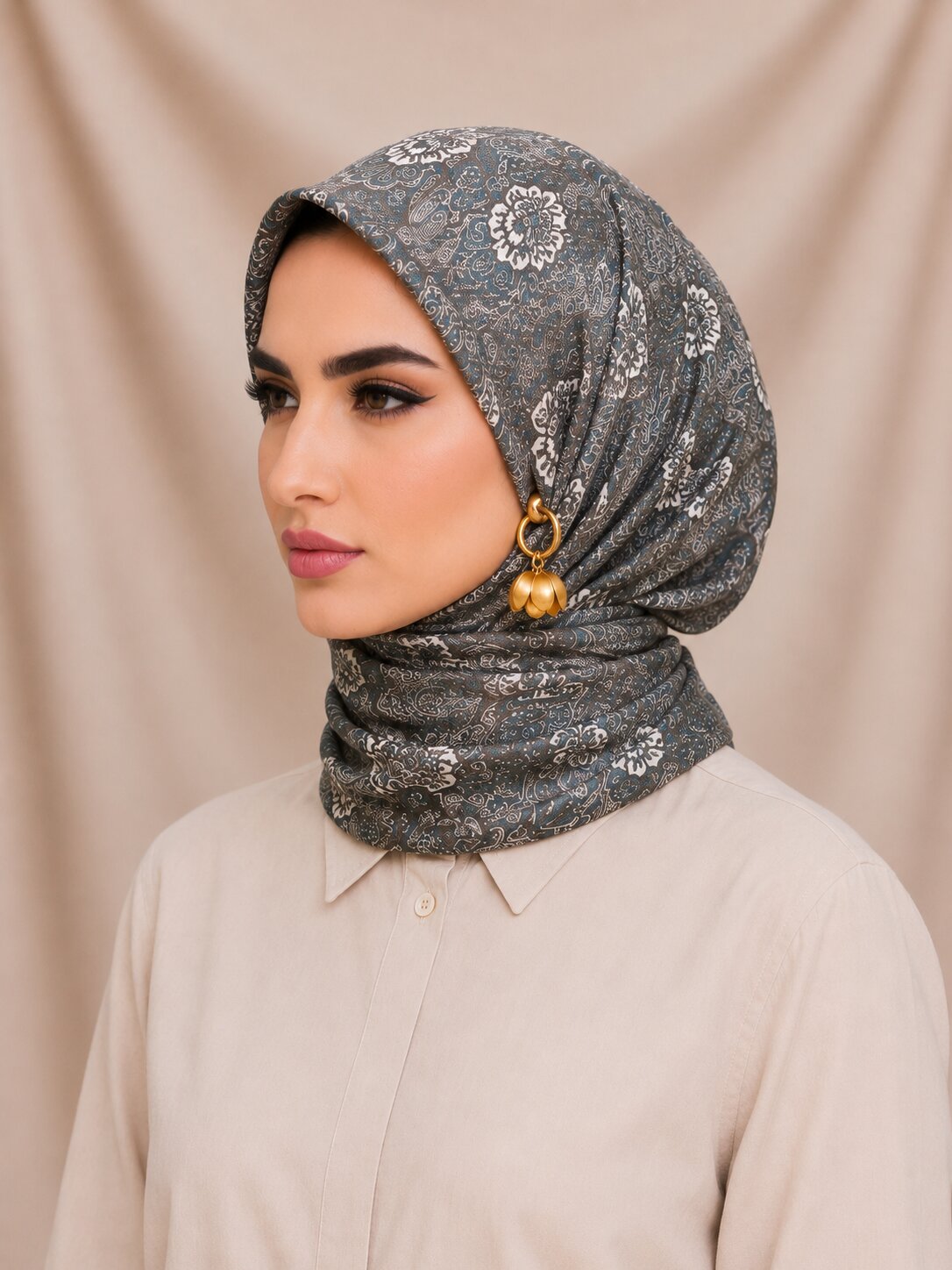 Carell Soft Eşarp Yeşil - Görsel 2