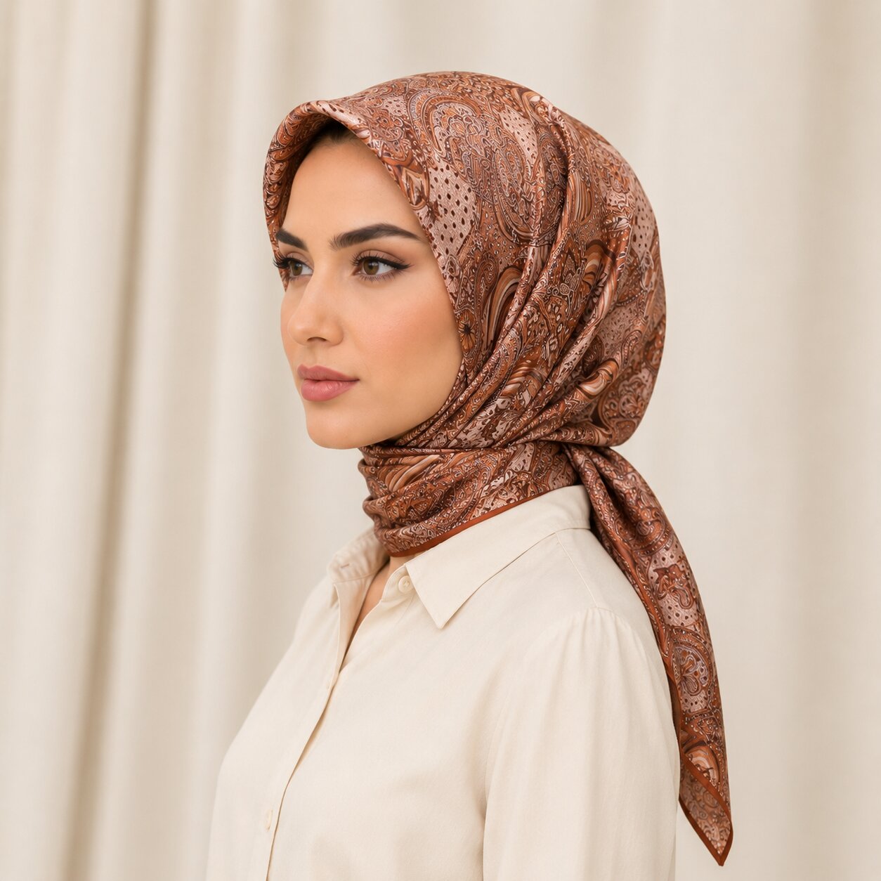 Carell Soft Eşarp Tarçın
