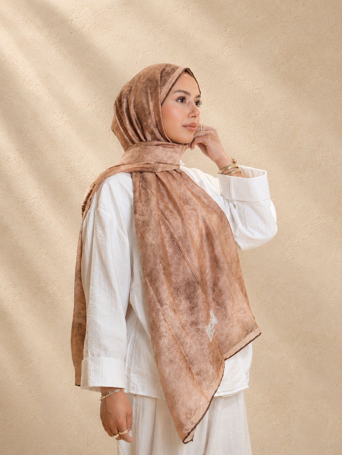 La Boutique Güz Serisi Bitkisel Şal 1411 - Görsel 3