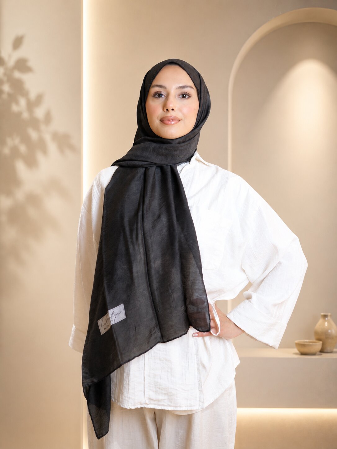 La Boutique Güz Serisi Bitkisel Şal 1481 - Görsel 3
