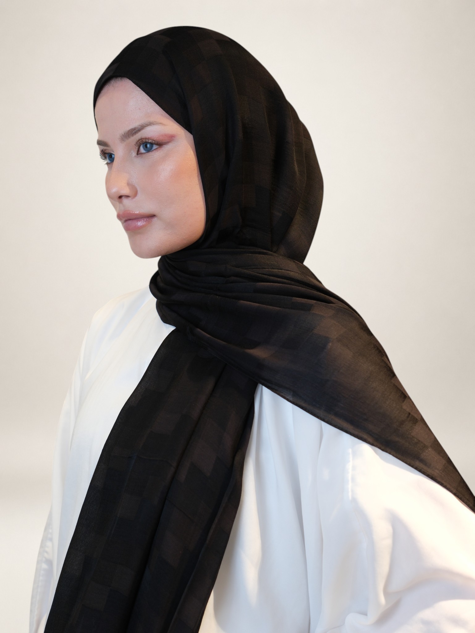 Fresh Scarfs Nori İpeksi Jakar Şal 415232 - Görsel 4