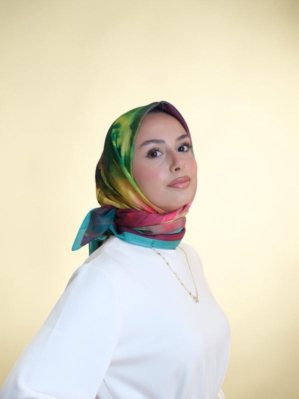 La Boutique Özel Seri Eşarp Yeşil Detay