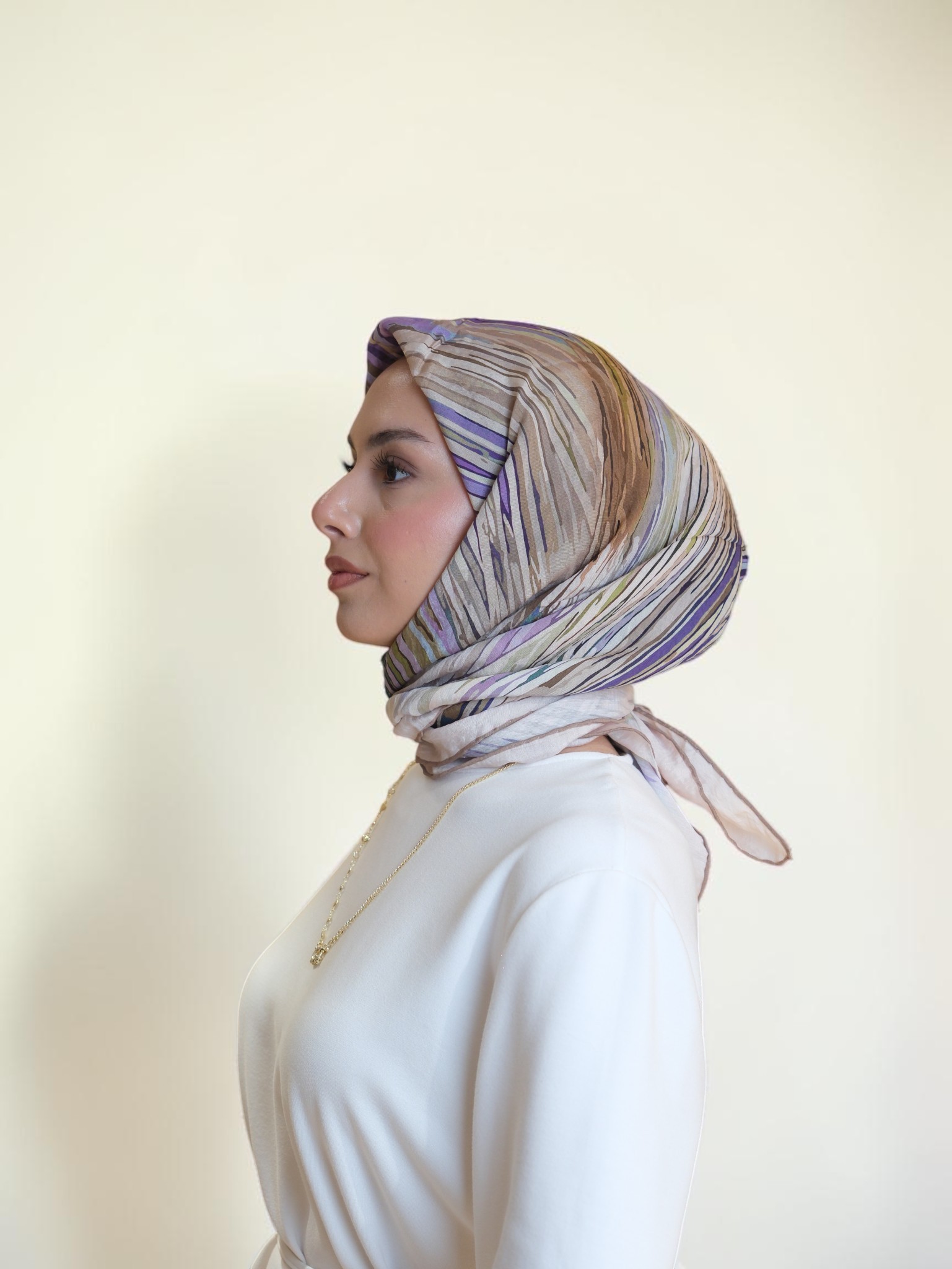 La Boutique Güz Serisi Bitkisel Eşarp 1547 - Görsel 4