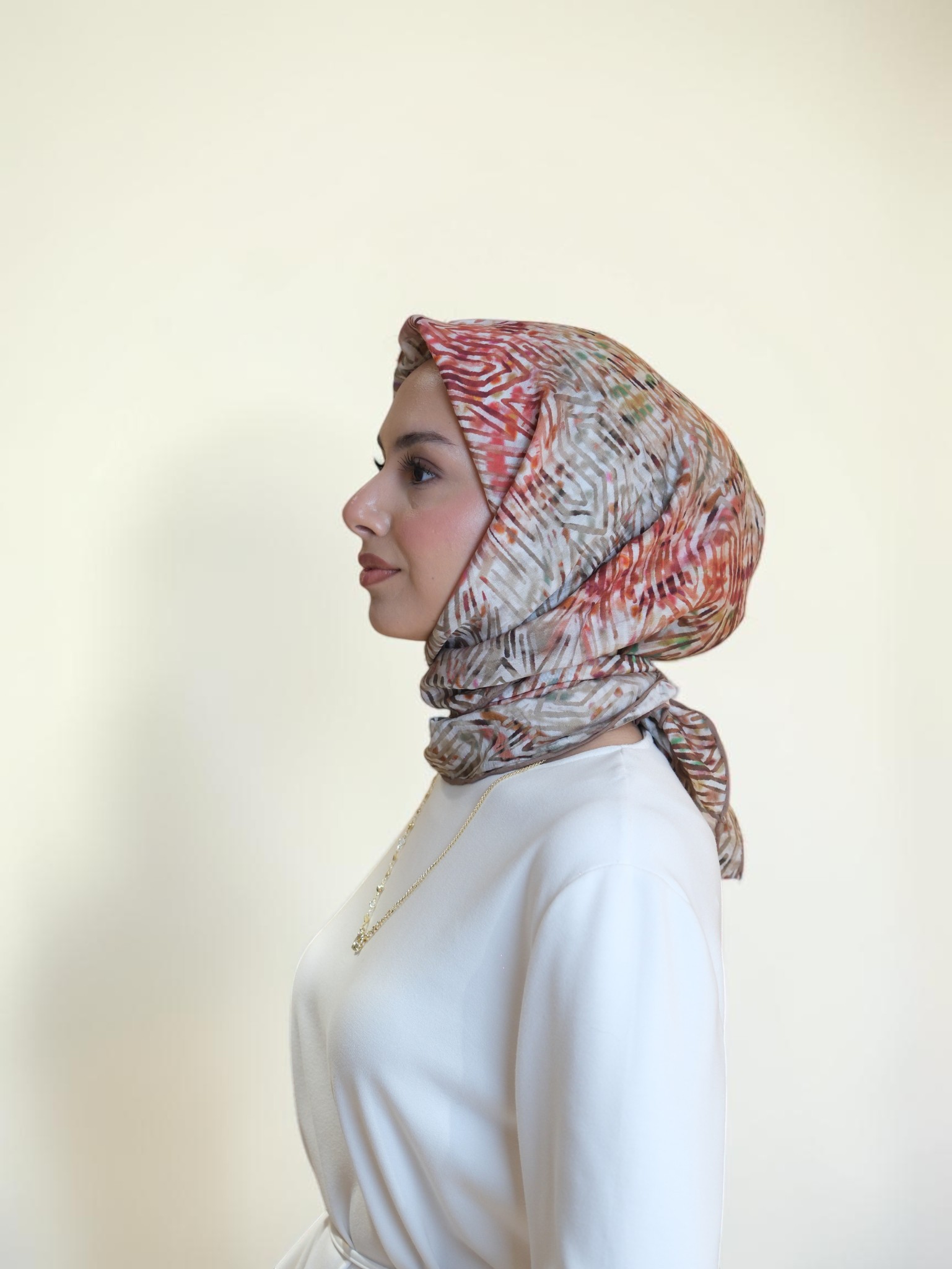 La Boutique Güz Serisi Bitkisel Eşarp 1525 - Görsel 3