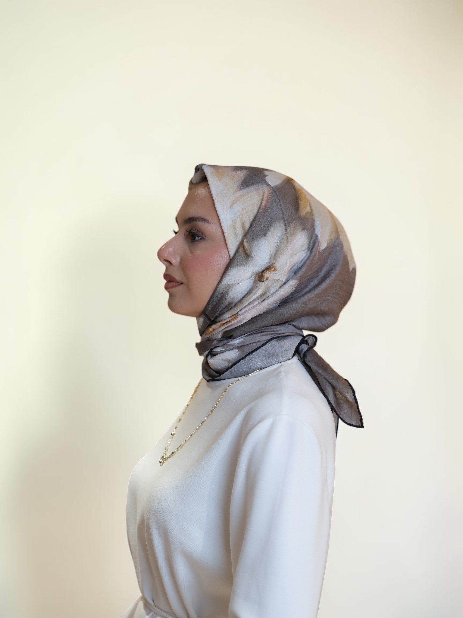 La Boutique Güz Serisi Bitkisel Eşarp 1526 - Görsel 4