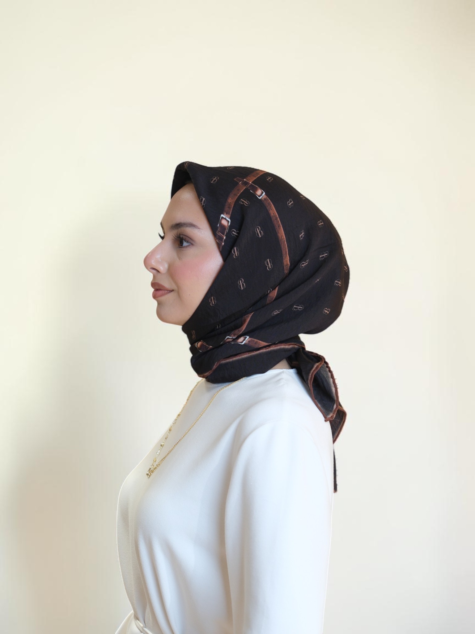 La Boutique Güz Serisi Bitkisel Eşarp 1354 - Görsel 3