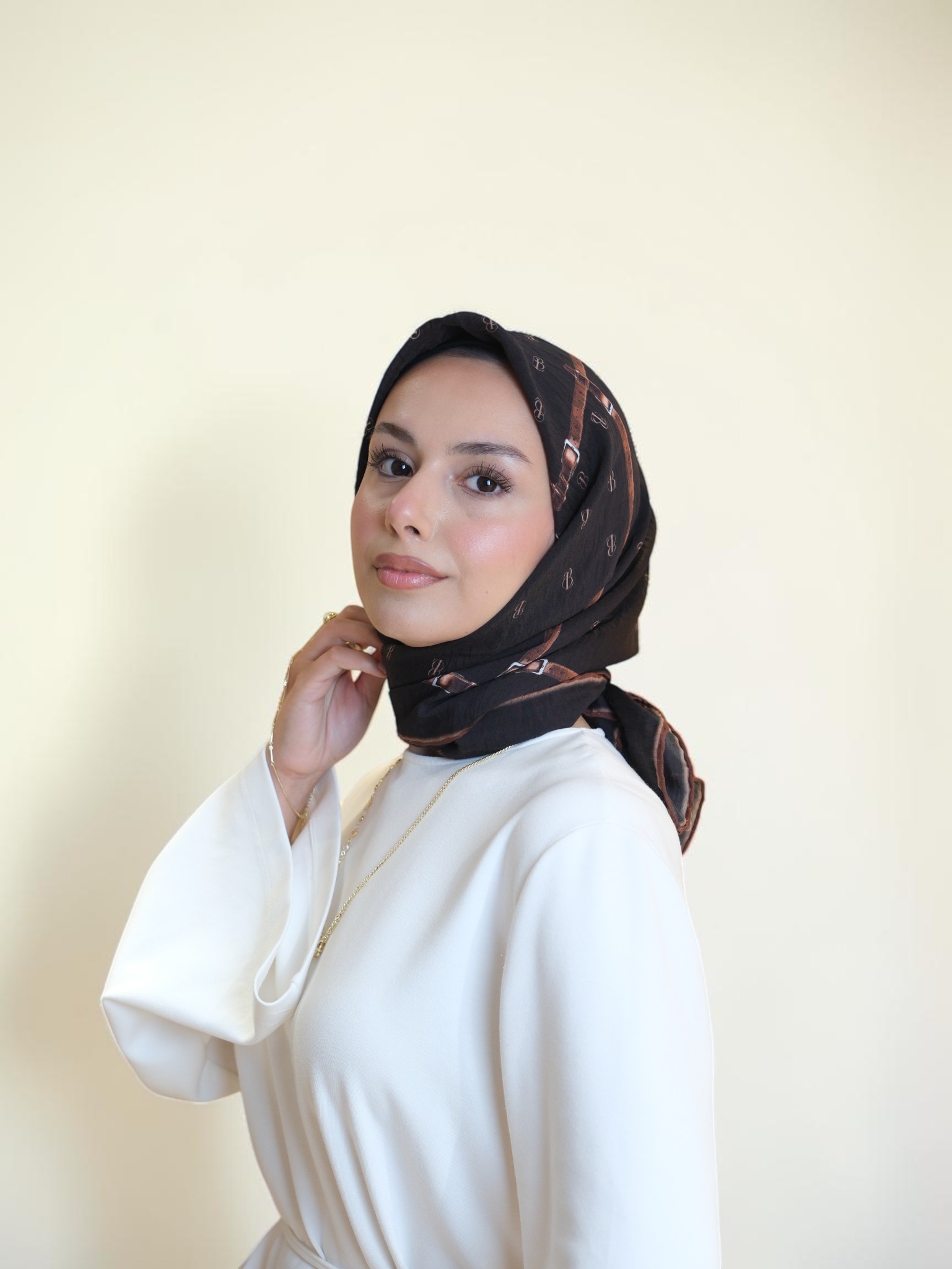 La Boutique Güz Serisi Bitkisel Eşarp 1354 - Görsel 4