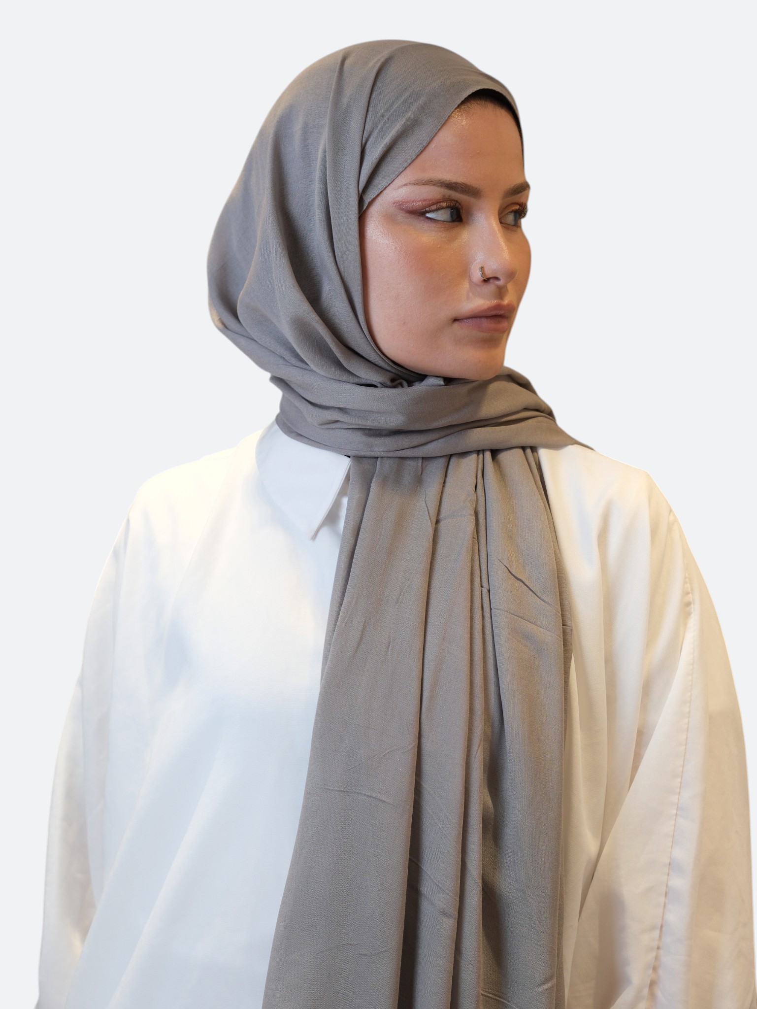 Fresh Scarfs Rami Viskon Şal Gri - Görsel 2