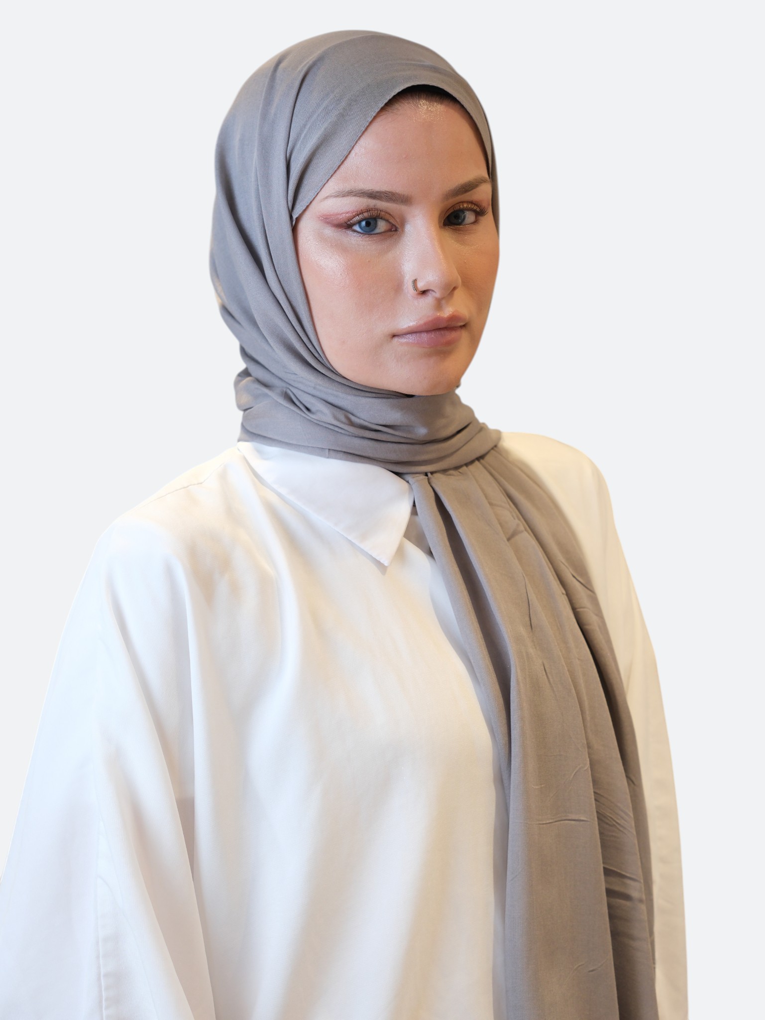 Fresh Scarfs Rami Viskon Şal Gri - Görsel 4
