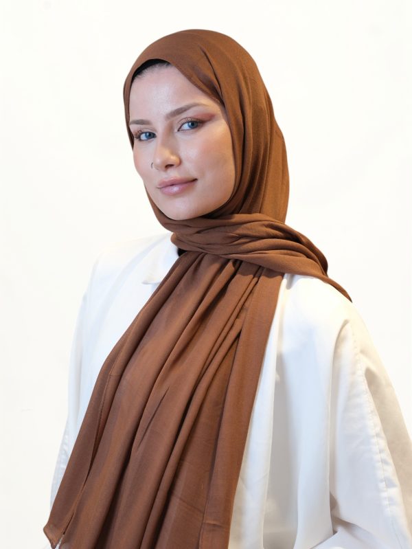 Fresh Scarfs Soft Viskon Şal Toz Kahve