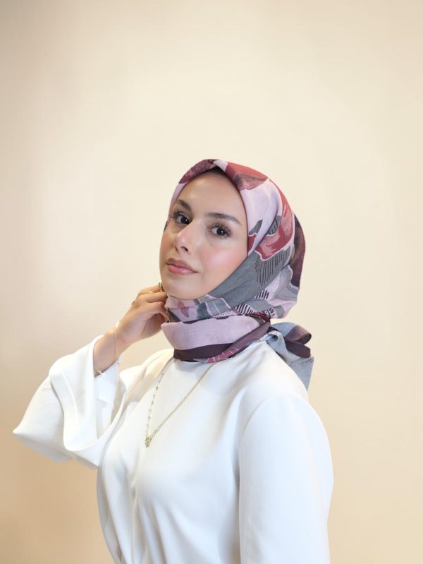 Belli Fresh Modal Eşarp Bordo Detay