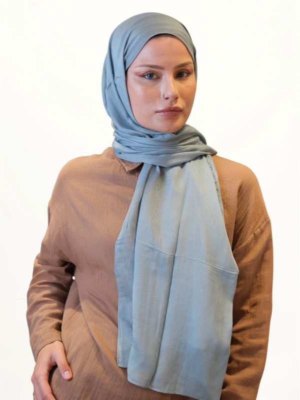 Fresh Scarfs Soft Viskon Şal Mavi