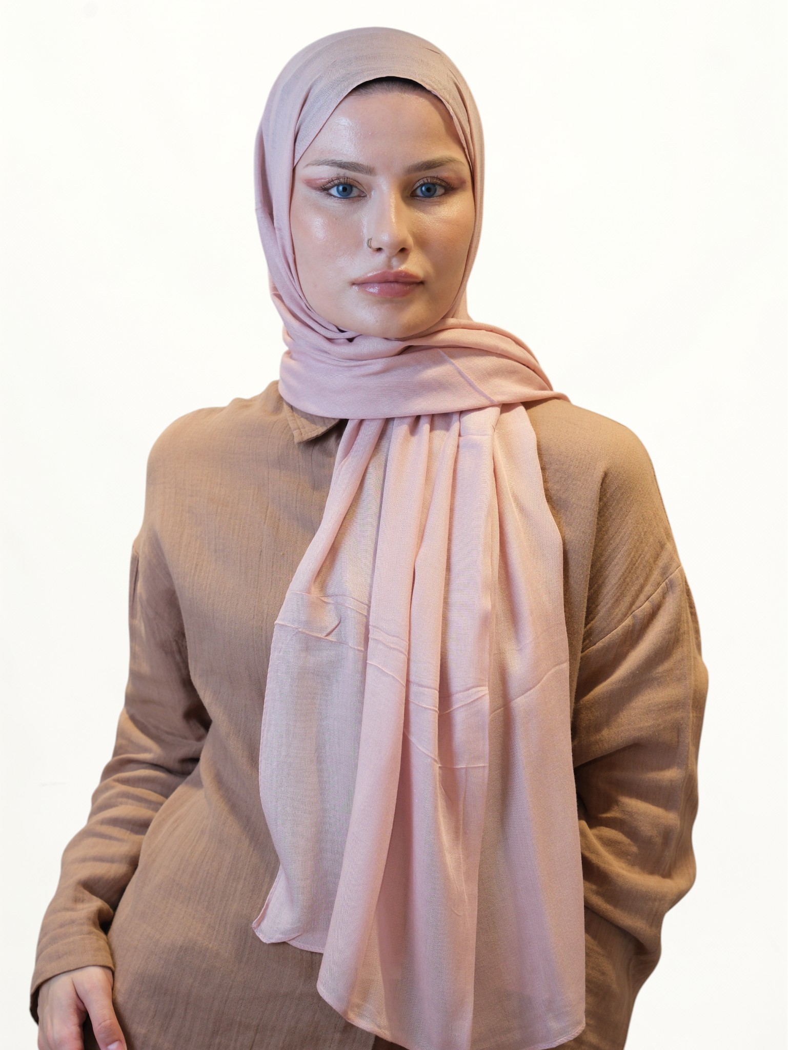 Fresh Scarfs Soft Viskon Şal Pudra