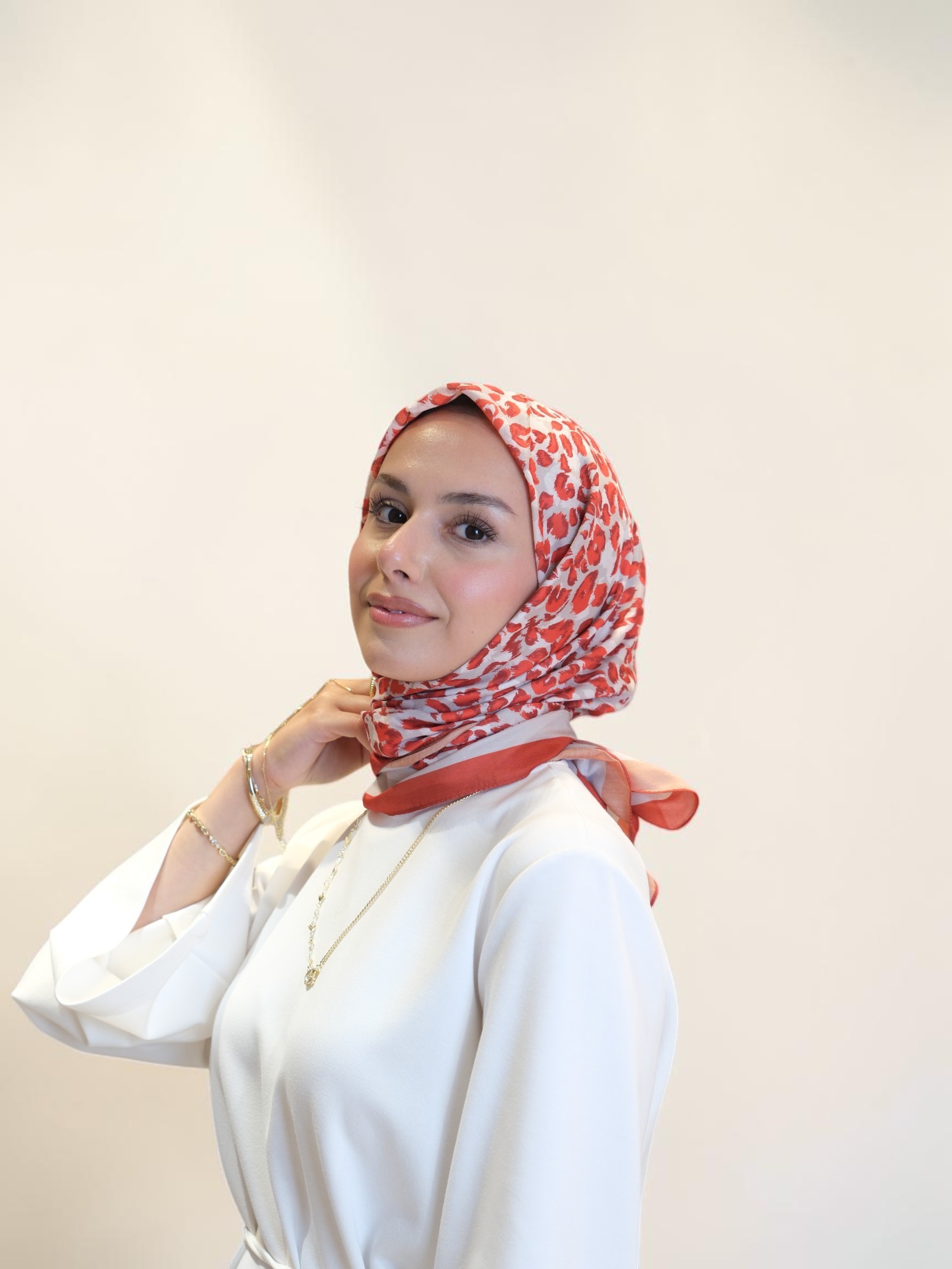 Belli Premium Soft Eşarp Nar Çiçeği