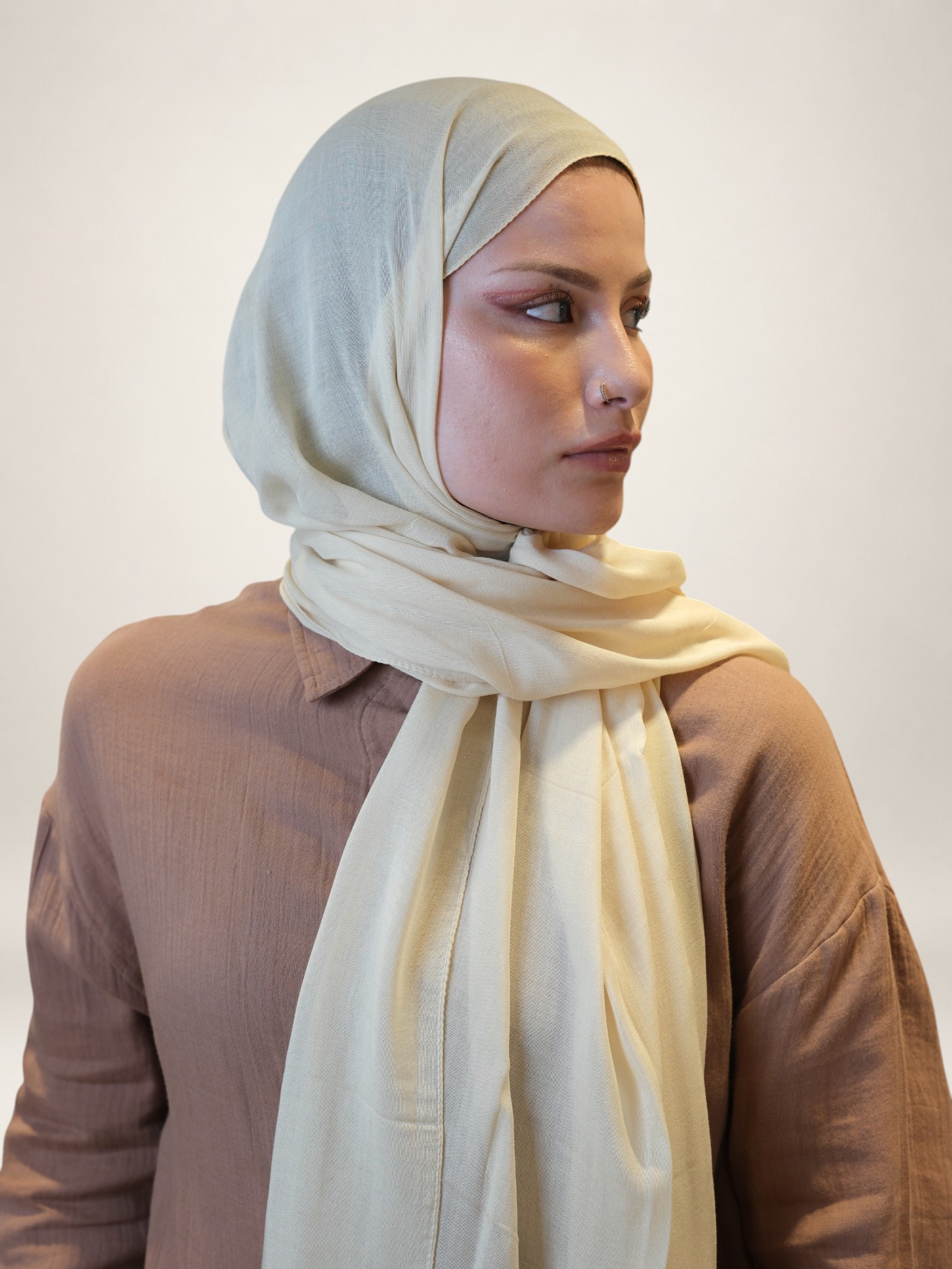 Fresh Scarfs Nori İpeksi Jakar Şal Limon - Görsel 2