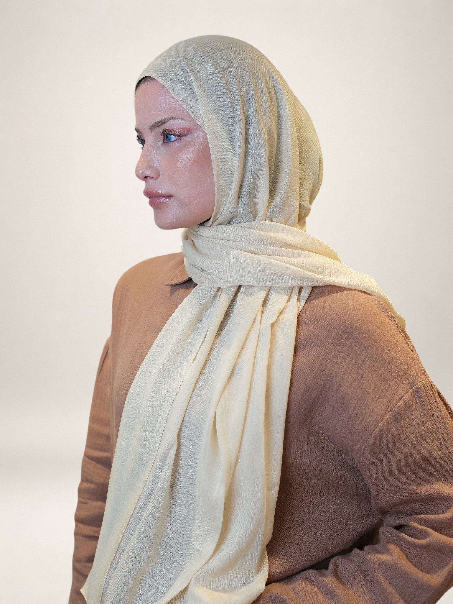 Fresh Scarfs Nori İpeksi Jakar Şal Limon - Görsel 3