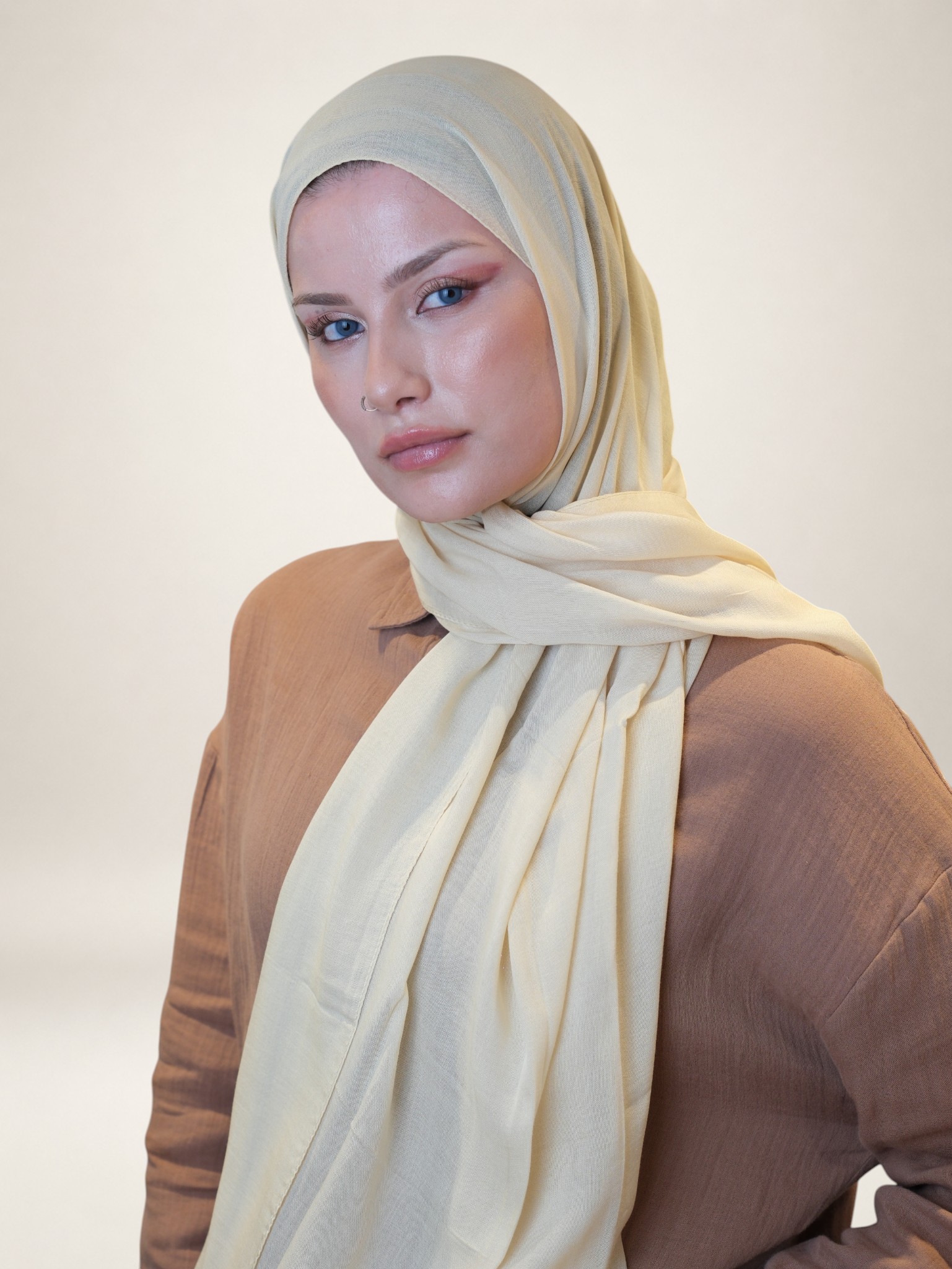 Fresh Scarfs Nori İpeksi Jakar Şal Limon - Görsel 4