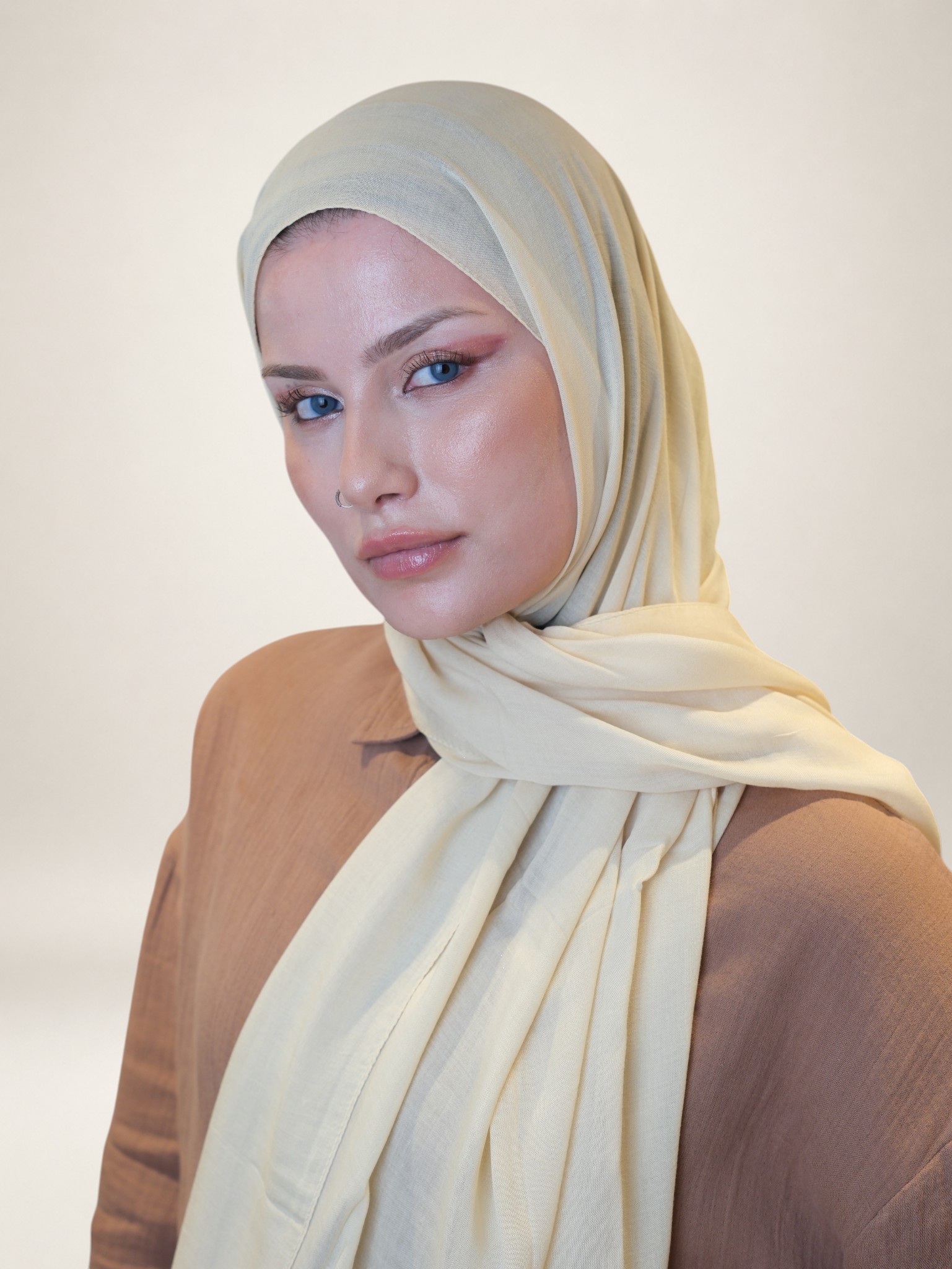 Fresh Scarfs Nori İpeksi Jakar Şal Limon - Görsel 5