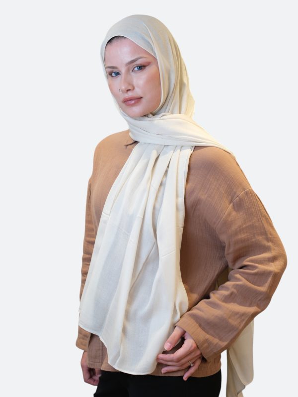 Fresh Scarfs Rami Viskon Şal Sıcak Bej