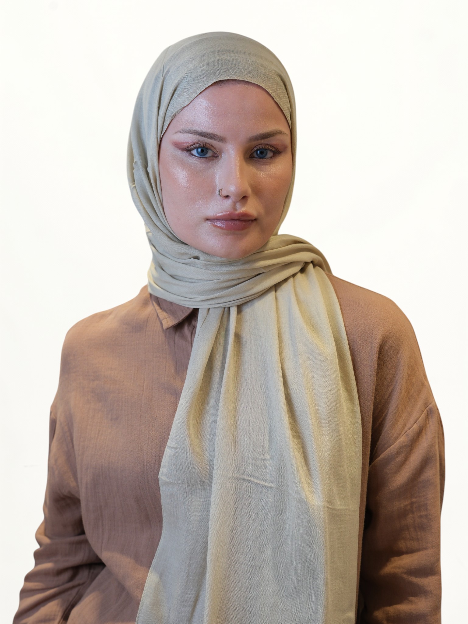 Fresh Scarfs Soft Viskon Şal Açık Vizon - Görsel 2