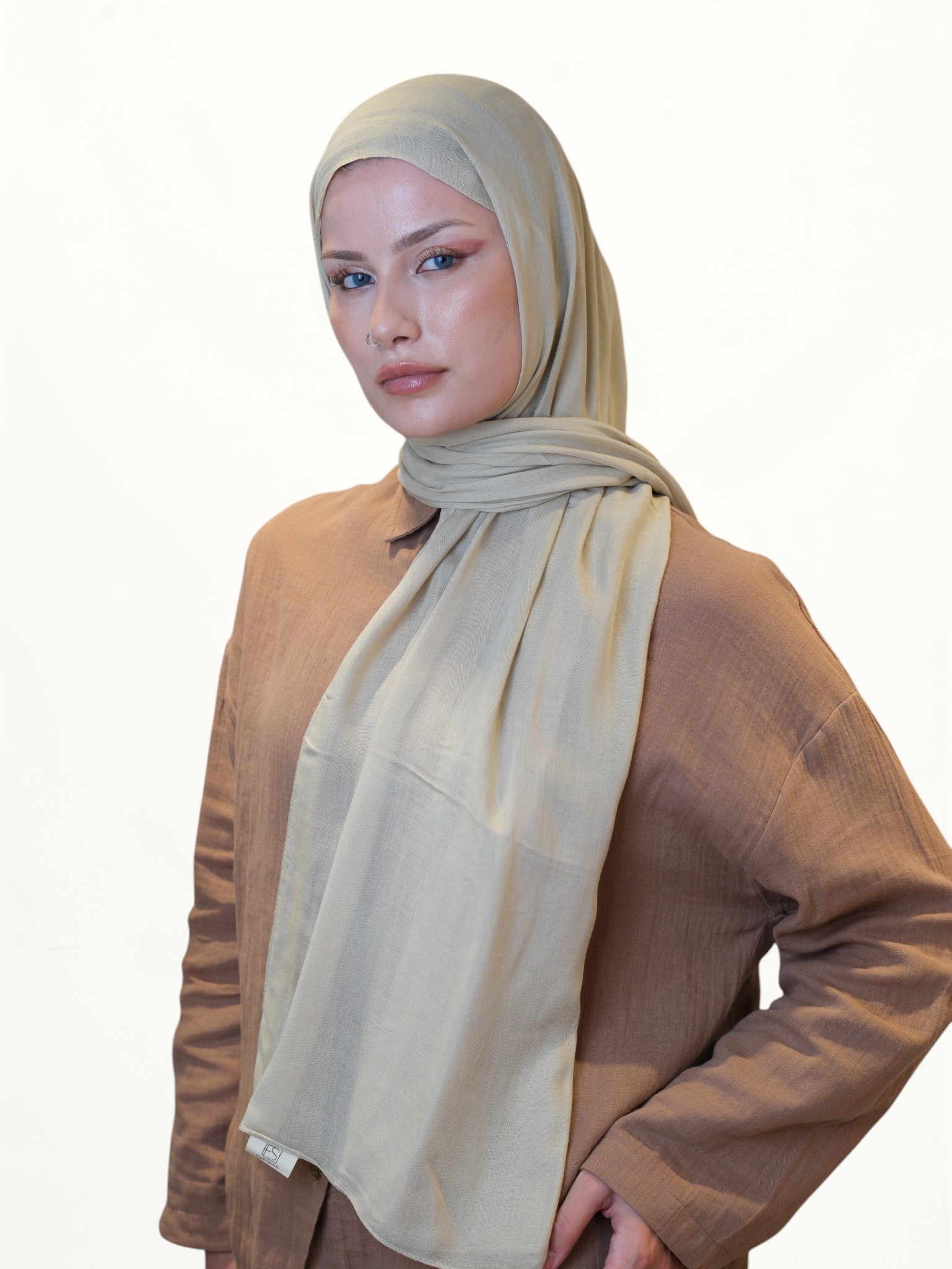 Fresh Scarfs Soft Viskon Şal Açık Vizon