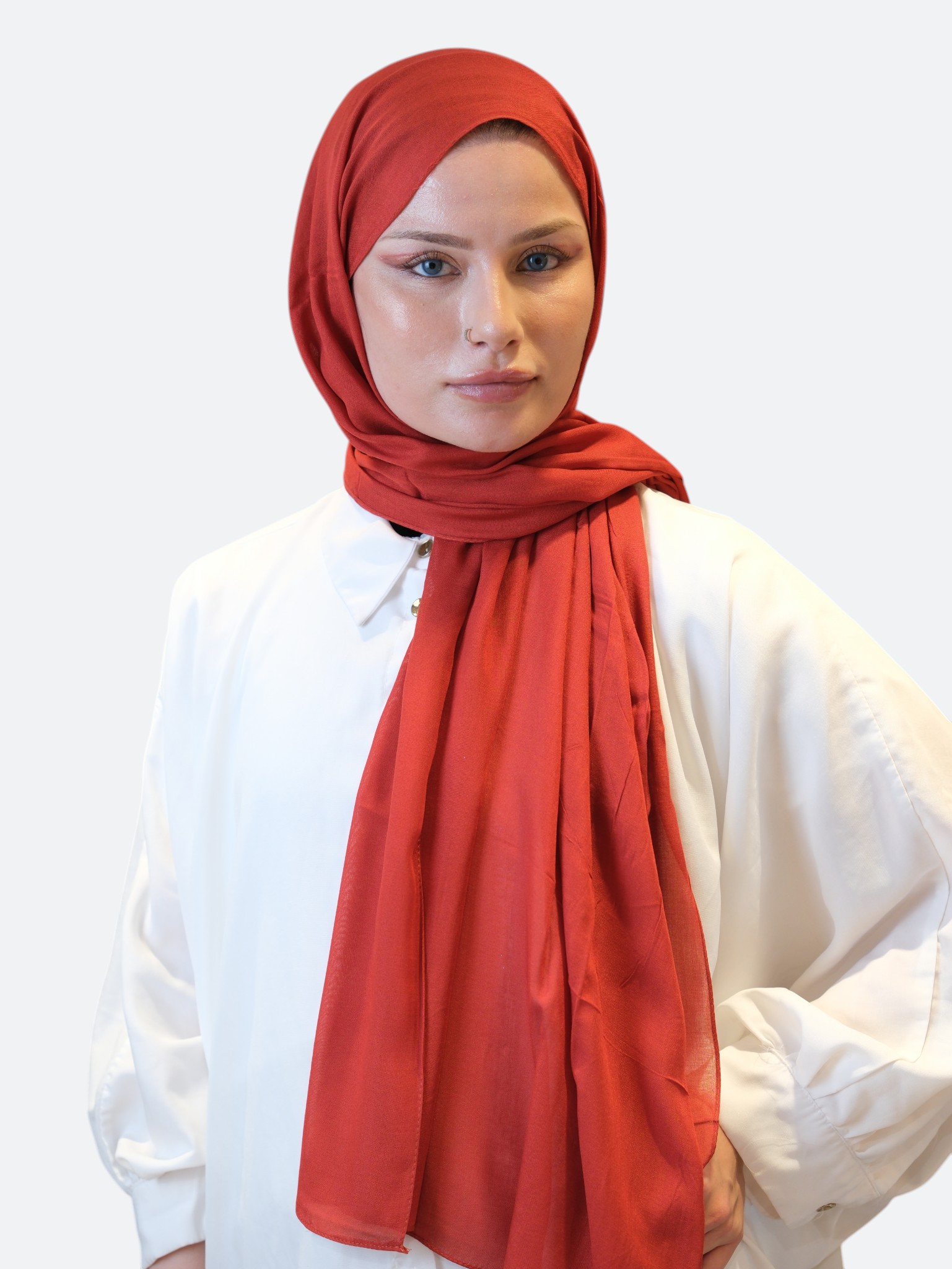 Fresh Scarfs Rami Viskon Şal Nar - Görsel 2