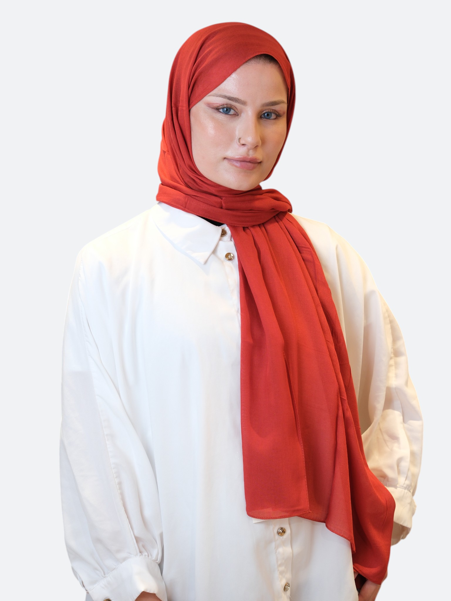 Fresh Scarfs Rami Viskon Şal Nar - Görsel 4