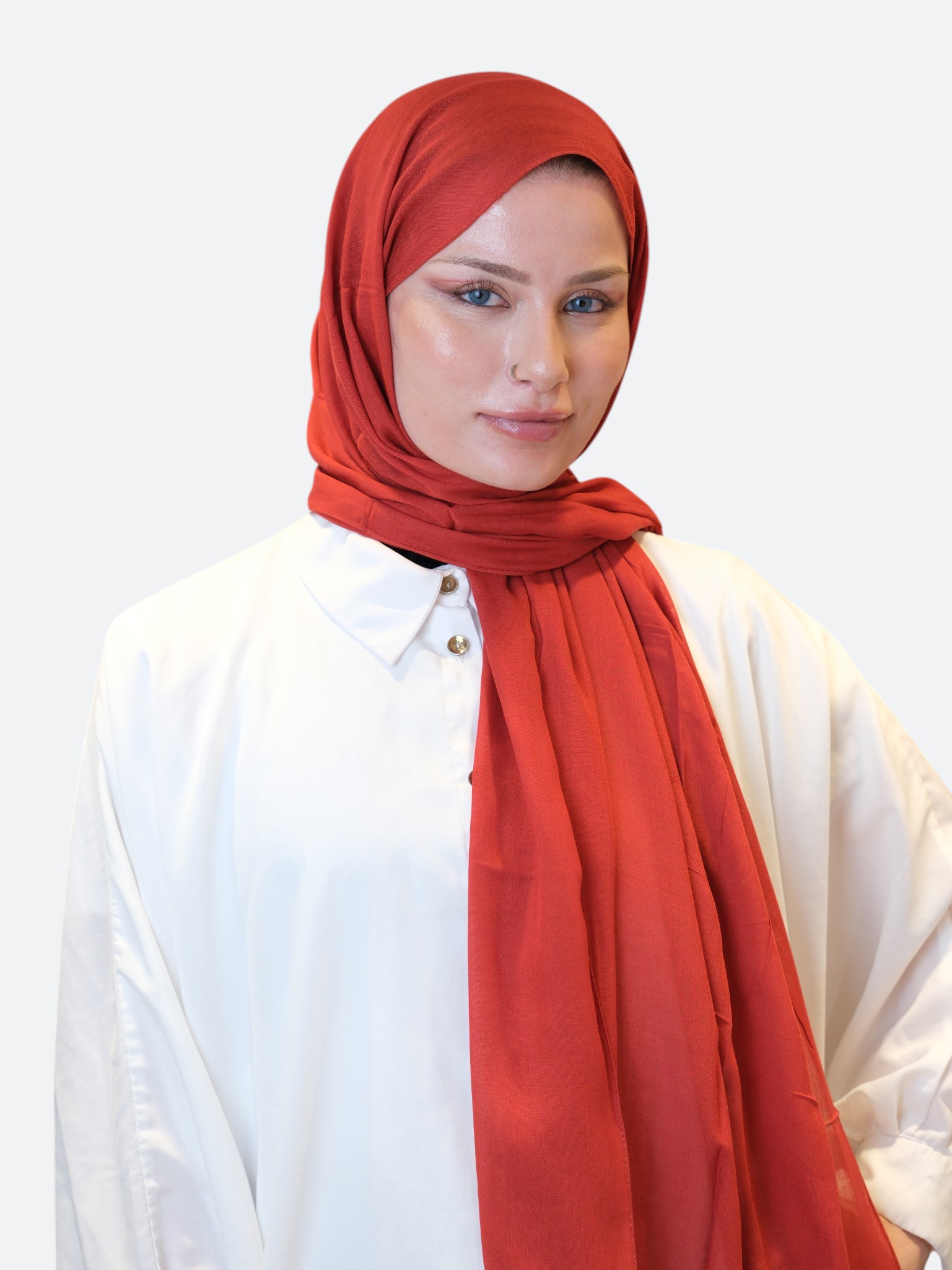 Fresh Scarfs Rami Viskon Şal Nar - Görsel 5