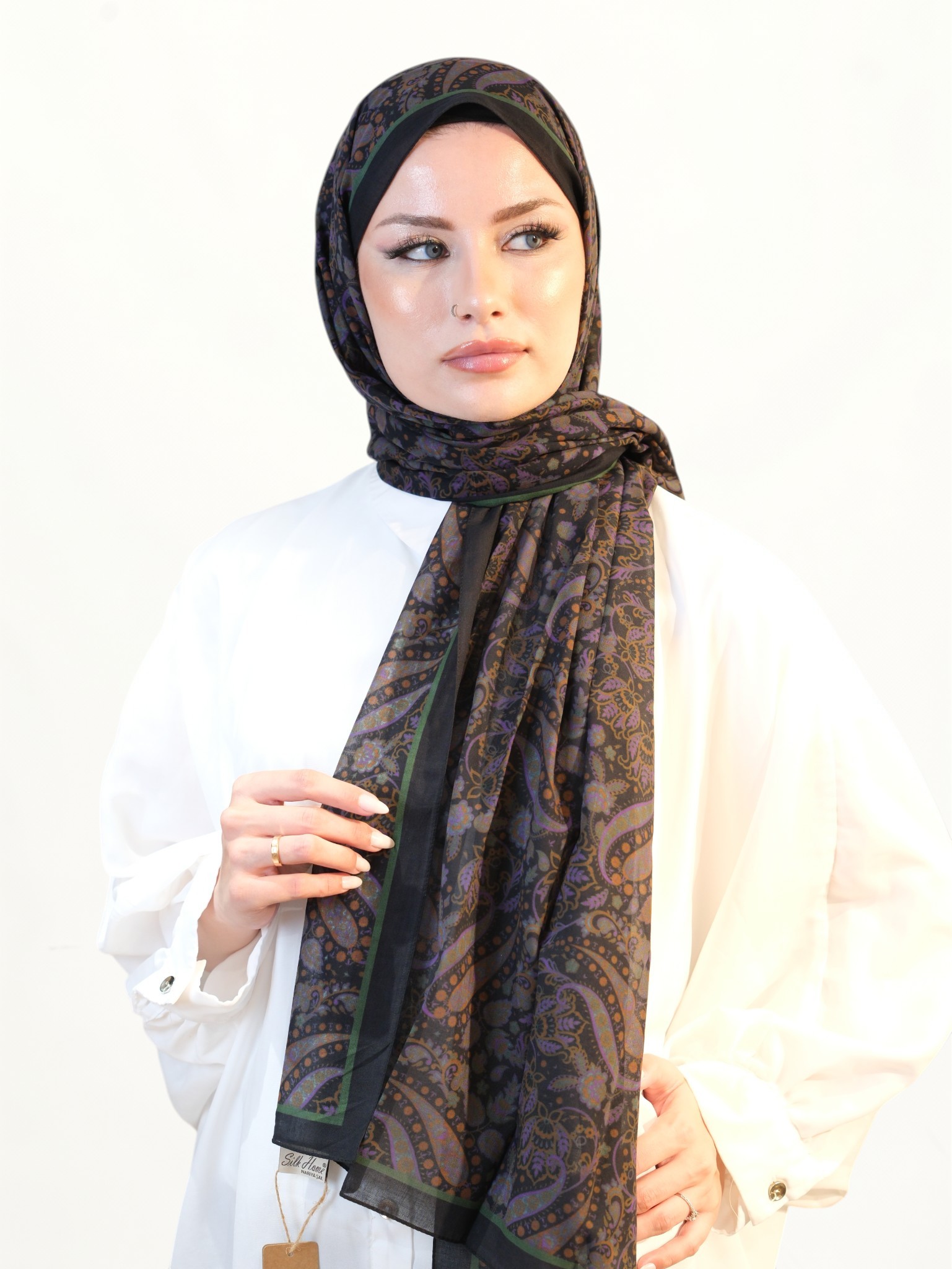 Silk Home Nariya %100 Pamuk Şal 415236 - Görsel 3