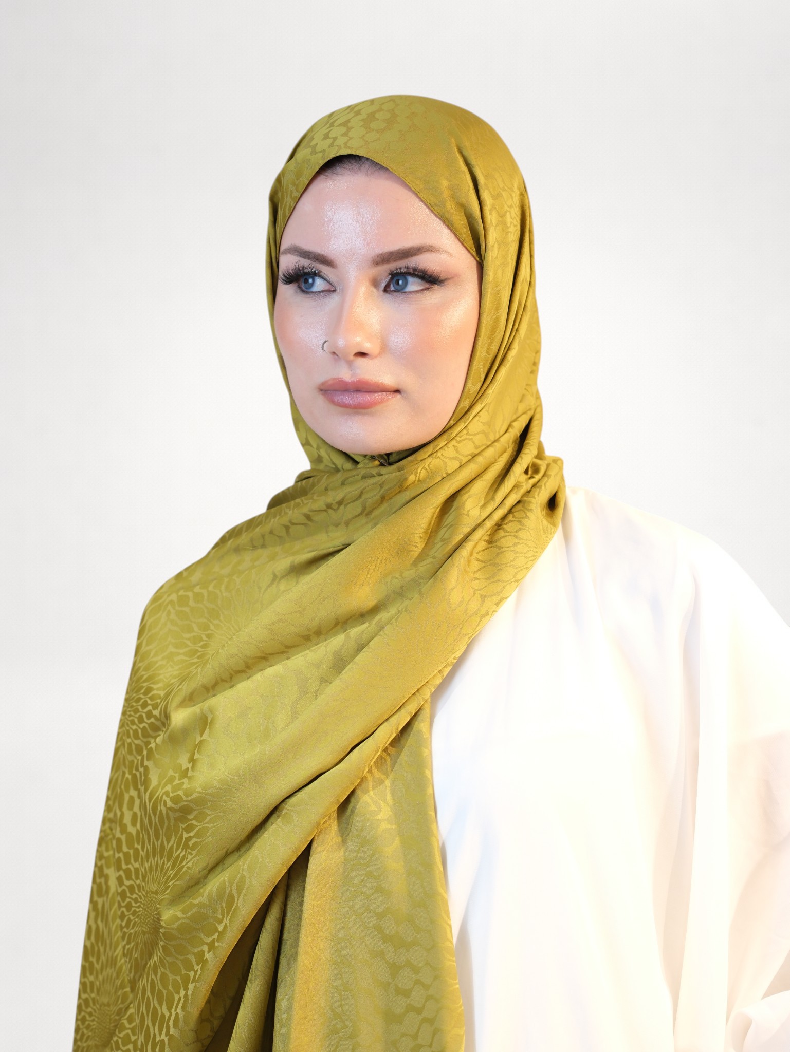Silk Home Deluxe Şal Yağ Yeşili - Görsel 4