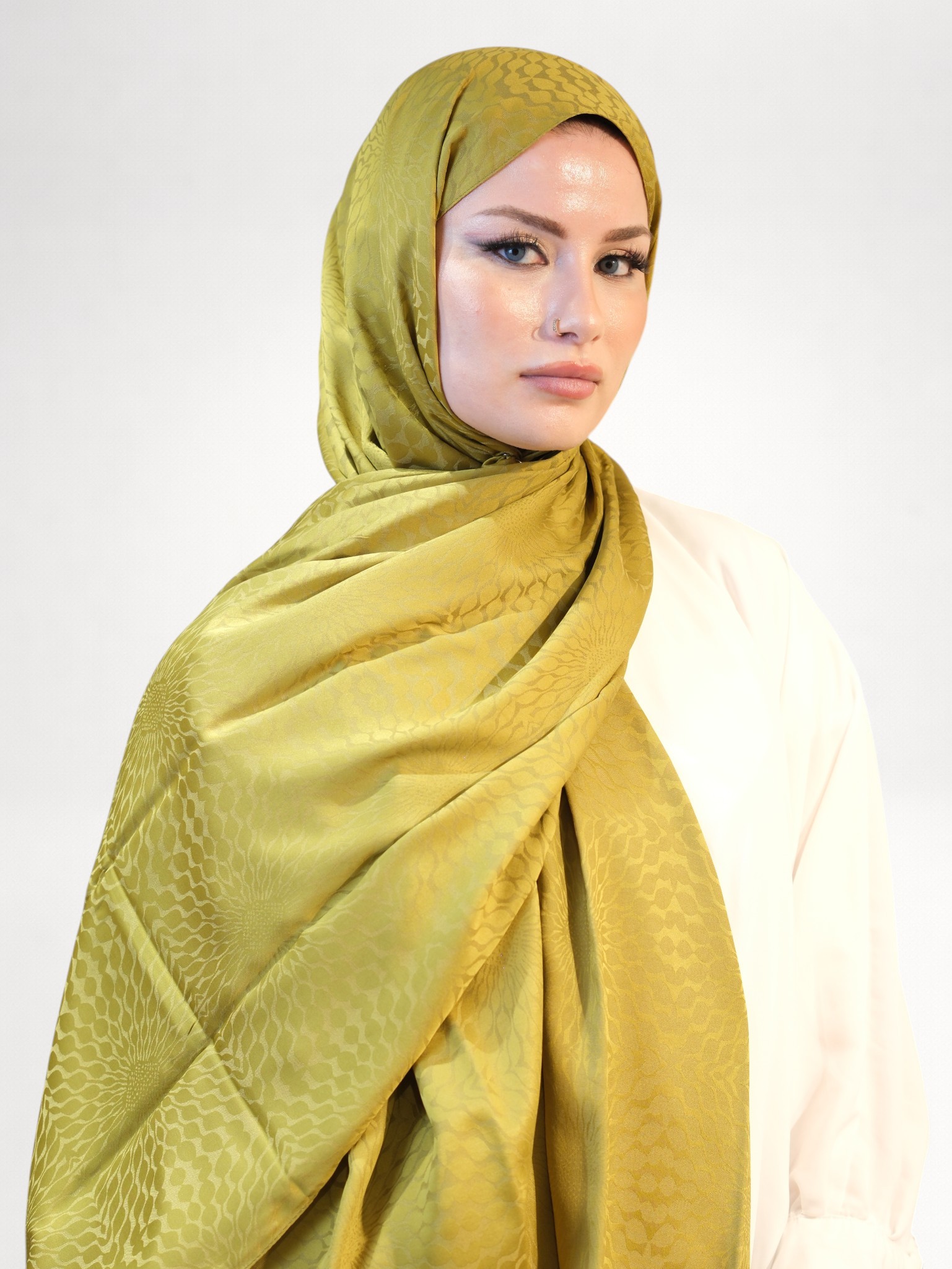 Silk Home Deluxe Şal Yağ Yeşili - Görsel 5