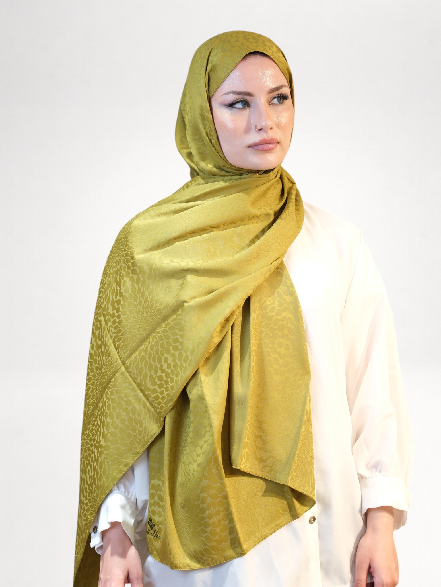 Silk Home Deluxe Şal Yağ Yeşili