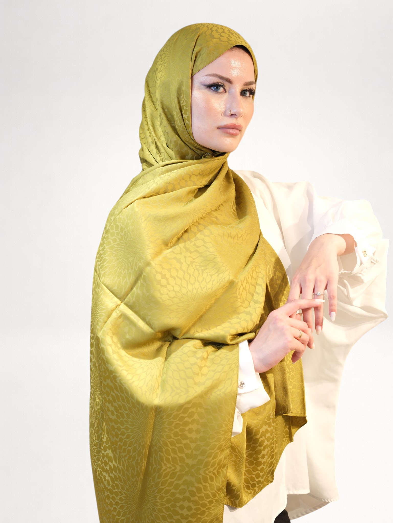 Silk Home Deluxe Şal Yağ Yeşili - Görsel 6