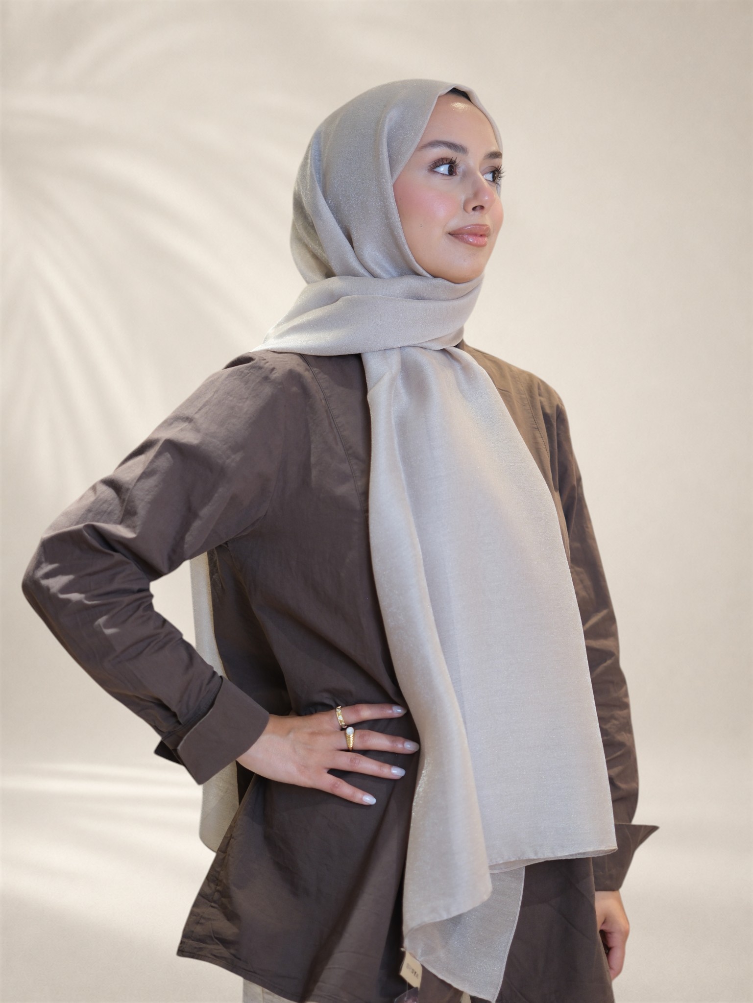 La Boutique Abiye Şal Gri