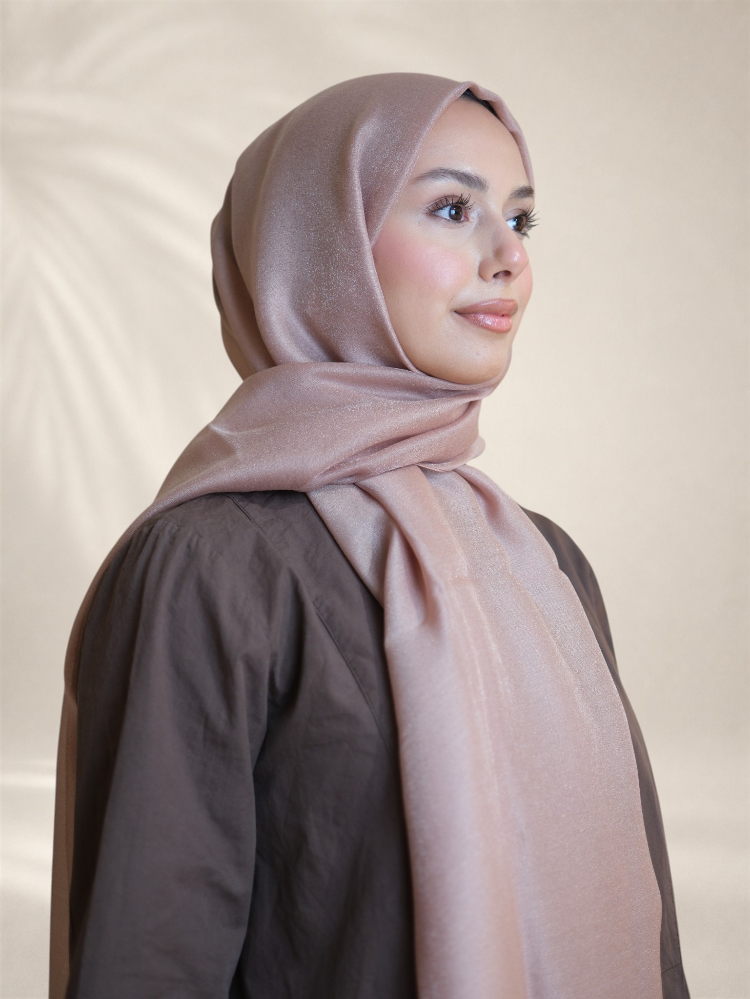 La Boutique Abiye Şal Gül Kurusu - Görsel 2